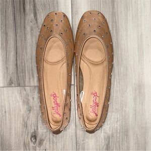 Jellypop Brown Studded Loafers
